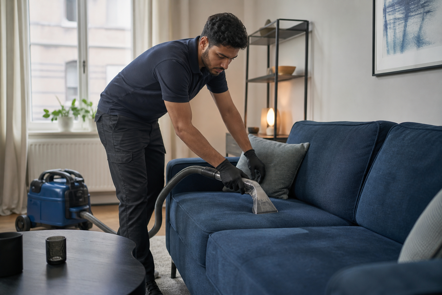 Foto bij Bankreiniging aan huis in Den Haag: zo werkt het stap voor stap