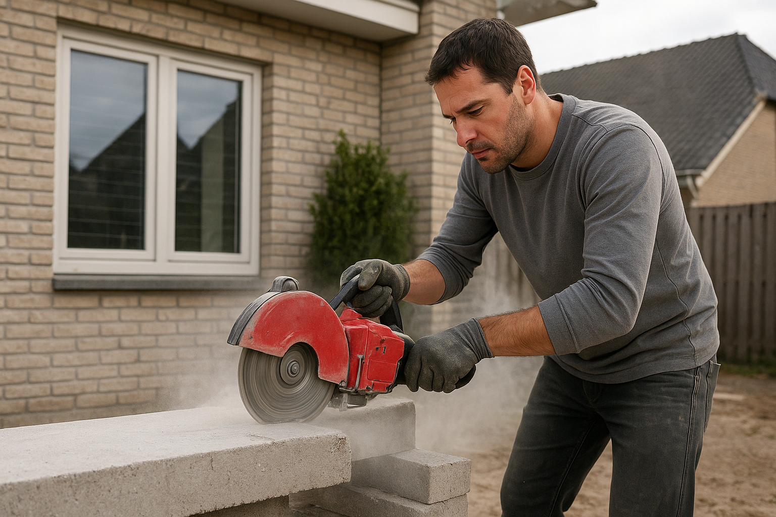 Foto bij Zaagwerk in beton laten doen: voorbereiding en veiligheidsregels